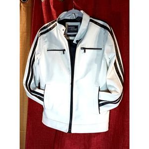White Hard Edge Unisex Bike Jacket